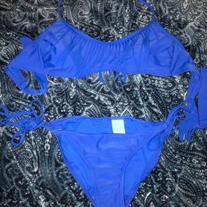 blue bikini set